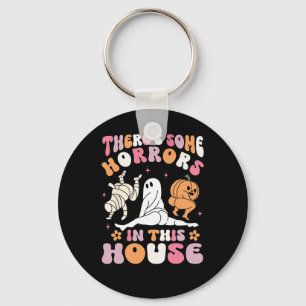 Halloween There's Some Horrors In This House Ghost Key Ring