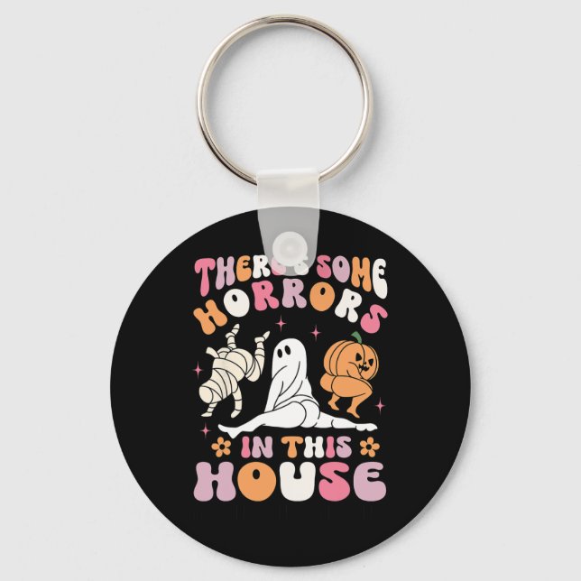Halloween There's Some Horrors In This House Ghost Key Ring (Front)
