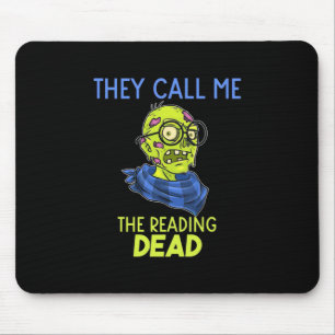 Halloween They Call Me The Reading Mouse Pad