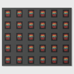 Halloween Thick Thighs Spooky Vibes Skeleton Desig Wrapping Paper