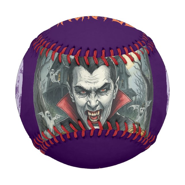 Halloween, Thirsty Vampire  Baseball (Front)
