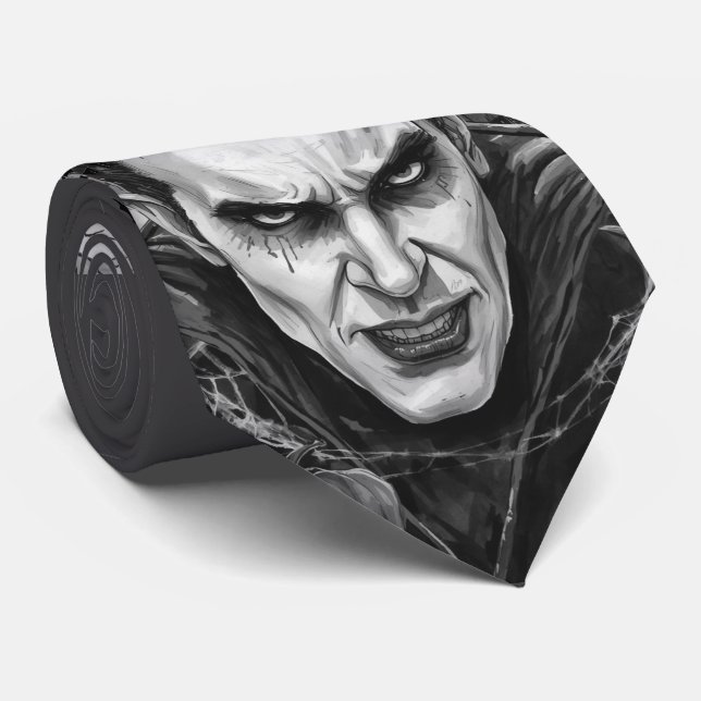 Halloween, Thirsty Vampire Thirsty, Pumpkin Patch Tie (Rolled)
