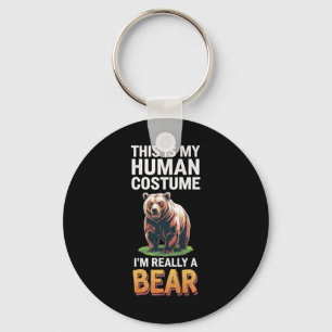 Halloween This Is My Human Costume I'm Really A Be Key Ring