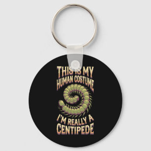 Halloween This Is My Human Costume I'm Really A Ce Key Ring