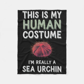 Halloween This Is My Human Costume I'm Really A Se Fleece Blanket
