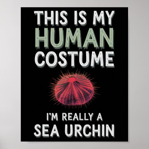 Halloween This Is My Human Costume I'm Really A Se Poster