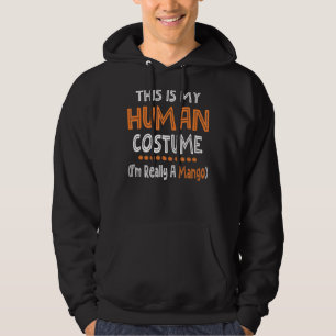 Halloween This Is My Human Costume I'm Really Mang Hoodie