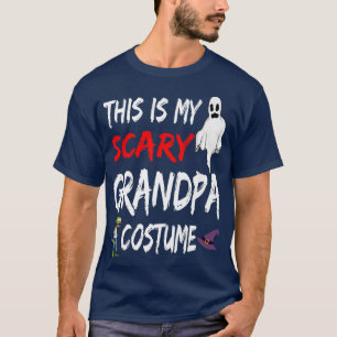 Halloween This Is My Scary Grandpa Costume Witch G T-Shirt