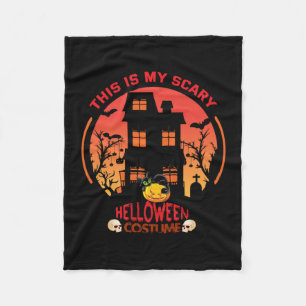 Halloween This Is My Scary Helloween Costume Fleece Blanket
