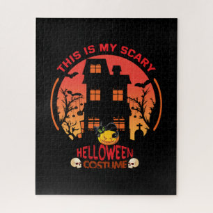 Halloween This Is My Scary Helloween Costume Jigsaw Puzzle