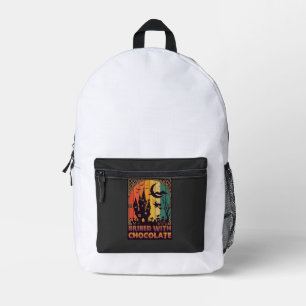 Halloween This Witch Can Be Bribed Chocolate Haunt Printed Backpack