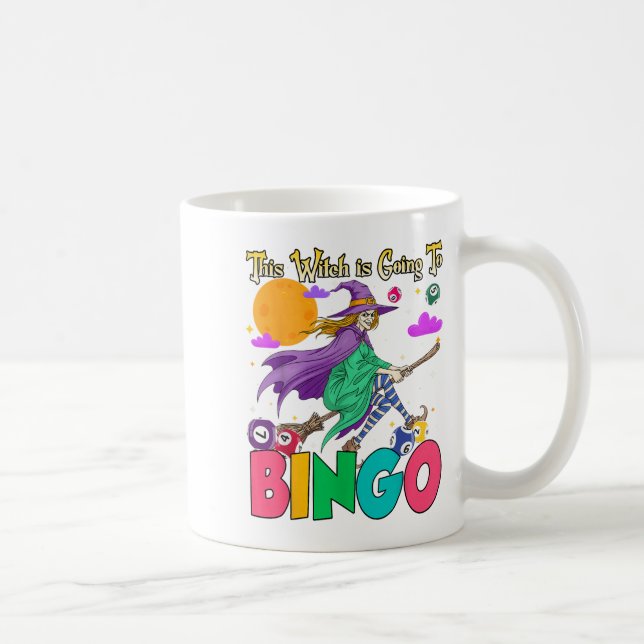 Halloween This Witch Is Going To Bingo  Coffee Mug (Right)