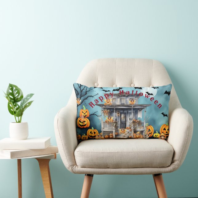 Halloween Throw Pillow (Chair)