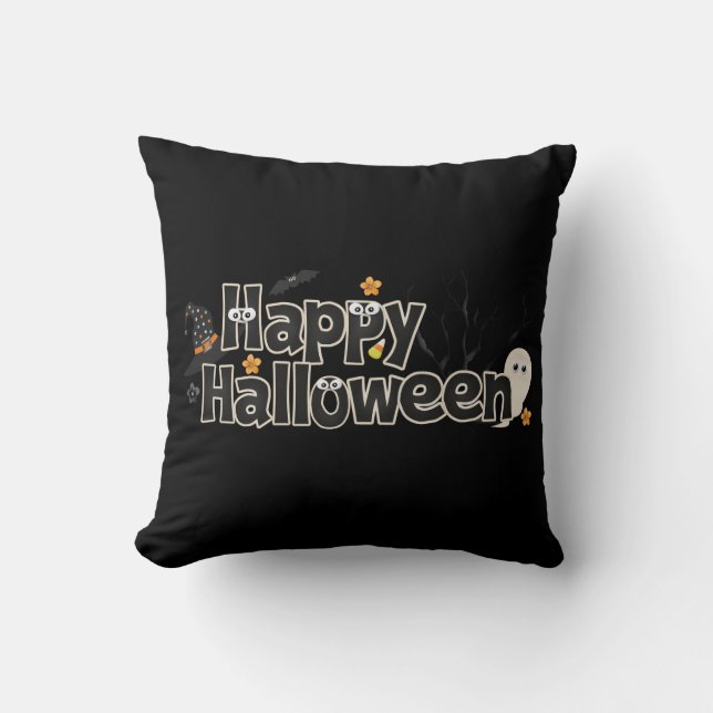 Halloween Throw Pillow (Front)