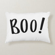 Halloween Throw Pillow - Boo!