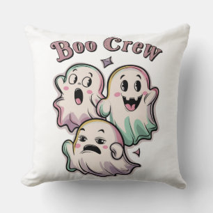Halloween Throw Pillow – Boo Crew Ghost