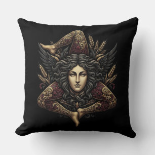 Halloween Throw Pillow Custom Back Text