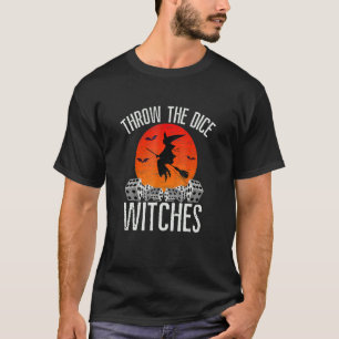 Halloween Throw The Dice Witches Bunco T-Shirt