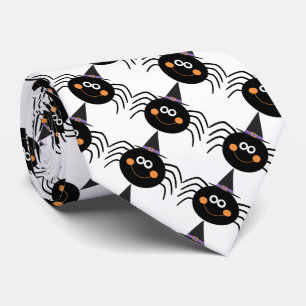 Halloween Tie/Cute Spiders Tie