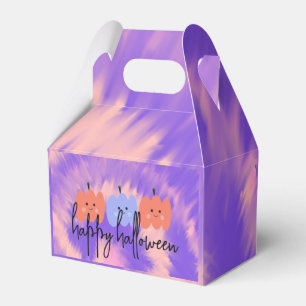 Halloween Tie Dye Pumpkin Hand Drawn  Favour Box