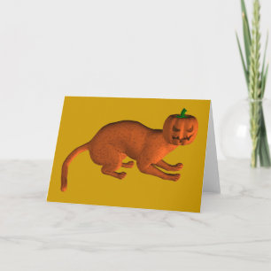 Halloween Tiger Cat Card