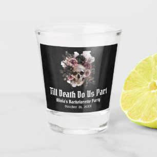 Halloween Till Death Do Us Part Bachelorette Party Shot Glass