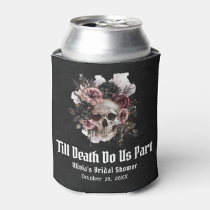 Halloween Till Death Do Us Part Bridal Shower Can Cooler