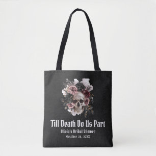 Halloween Till Death Do Us Part Bridal Shower Tote Bag