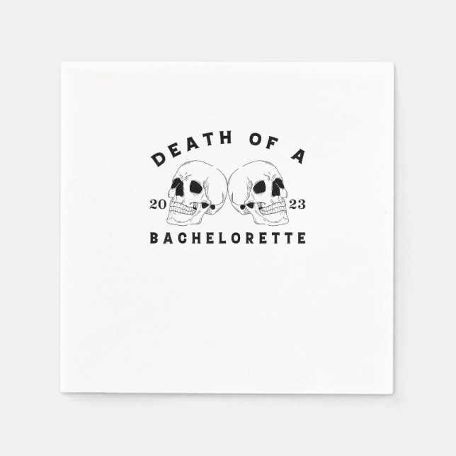 Halloween Till Death Do Us Party Death Of A Bachel Napkin (Front)