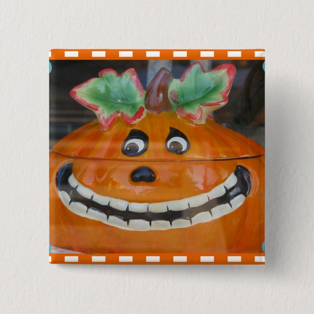 Halloween Time_ 15 Cm Square Badge (Front)