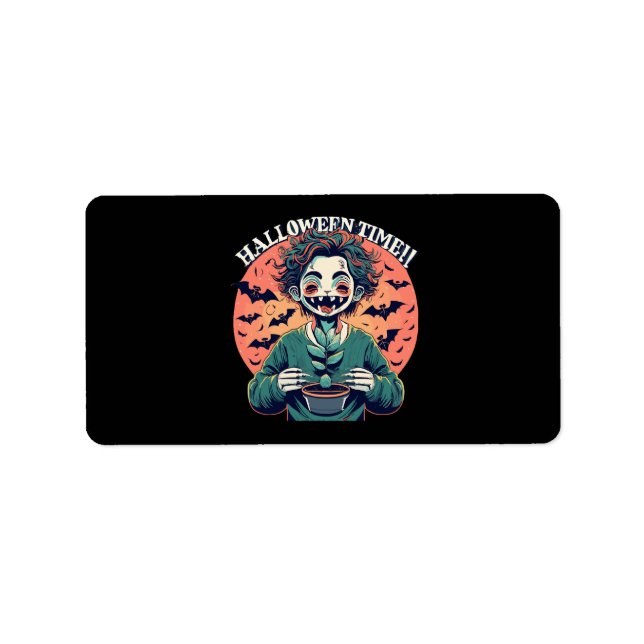 Halloween time, but its actually happy time! label (Front)