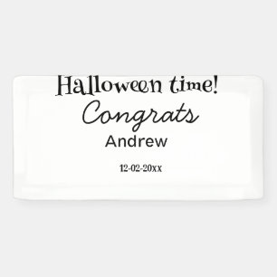 Halloween time congrats add name date year graduat banner