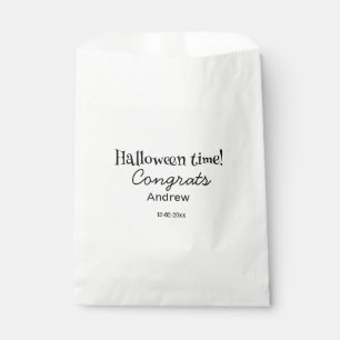 Halloween time congrats add name date year graduat favour bag