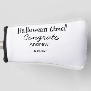 Halloween time congrats add name date year graduat golf head cover