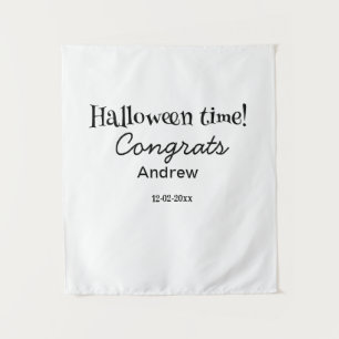 Halloween time congrats add name date year graduat tapestry