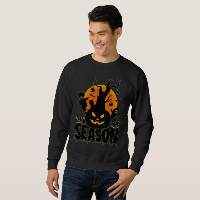 Halloween 'Tis The Season Pumpkin Sweatshirt (Front Full)