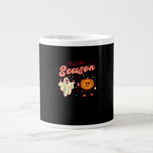 Halloween Tis The Season Retro Costume Groovy Wome Large Coffee Mug
