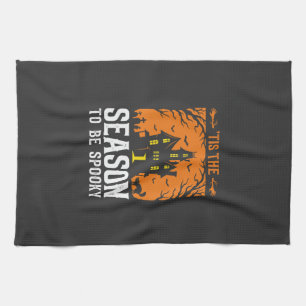 Halloween Tis The Season To Be Spooky Design_1 Tea Towel