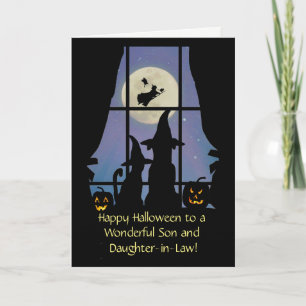 Halloween to Son and Daughter in Law Cute Card