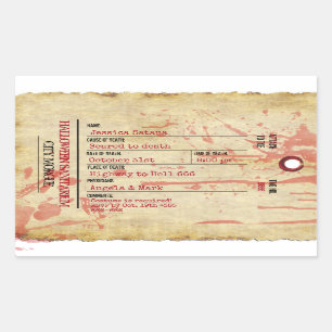 Halloween Toe Tag Haunted Sanitorium Party