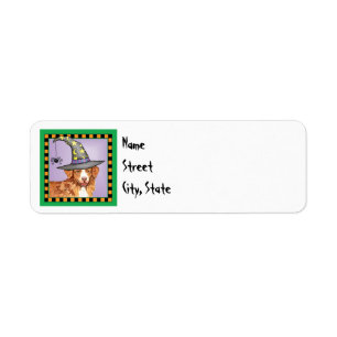Halloween Toller Return Address Label