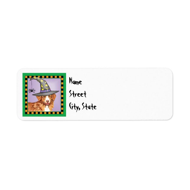 Halloween Toller Return Address Label (Front)