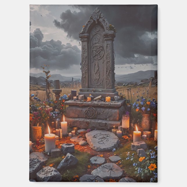 Halloween Tombstone Magnet (Front)
