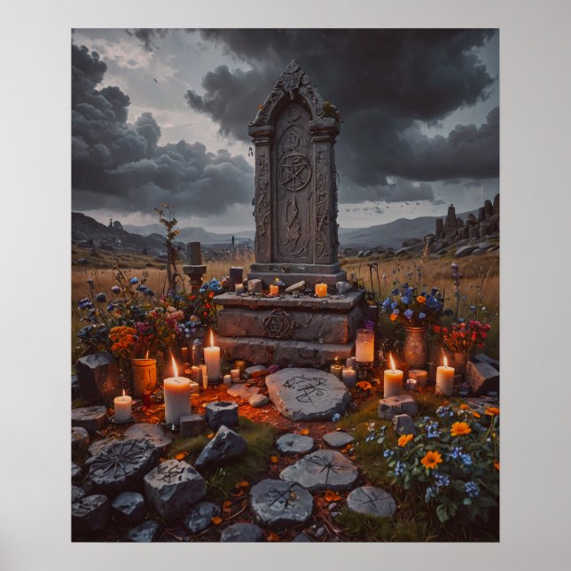 Halloween Tombstone Poster (Front)