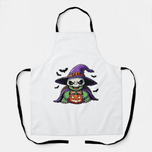 Halloween Tortoise Turtle Witch Hat Costume Spooky Apron