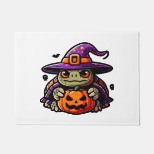 Halloween Tortoise Turtle Witch Hat Costume Spooky Doormat