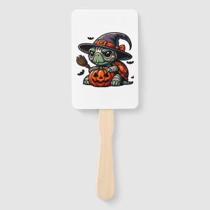 Halloween Tortoise Turtle Witch Hat Costume Spooky Hand Fan
