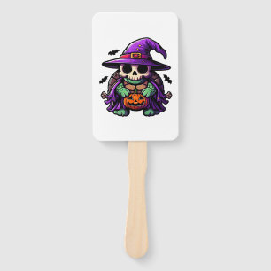 Halloween Tortoise Turtle Witch Hat Costume Spooky Hand Fan