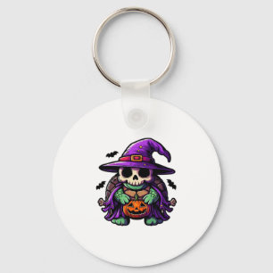 Halloween Tortoise Turtle Witch Hat Costume Spooky Key Ring