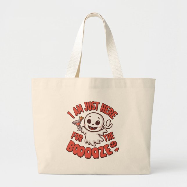 Halloween Tote Bag- "I am just here for the unwant (Front)